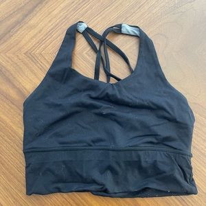 Born Primitive Strappy Back Longline Sports Bra Black Size M